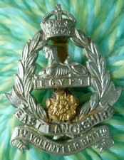 1st Volunteer Battalion East Lancashire Regiment Cap Badge KC maker GAUNT