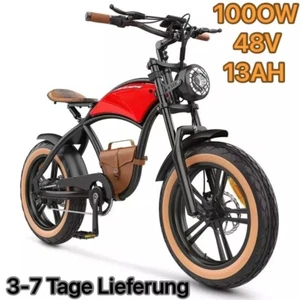 NEW 20Zoll Elektrofahrrad 1000W48V13A Retro E-Bike im Cowboy-Stil für Erwachsene - Bild 1 von 12