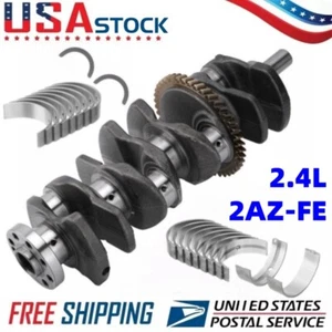 2.4L Engine Crankshaft & Main Rod Bearings for Toyota Rav4 Scion tC xB 2AZFE 2AZ - Picture 1 of 15