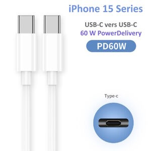Câble USB C PD 60W FAST Charge Chargeur Rapide Charger iphone 15 Pro Max Plus