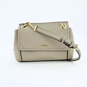 Calvin Klein Abbey Toggle Small Crossbody Purse $228, Beige - Picture 1 of 5