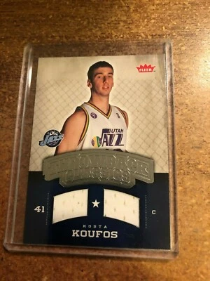 2008-09 Fleer Basketball Throwback Classics Memorabilia # NBA-KK Kosta Koufos - Image 1 of 2