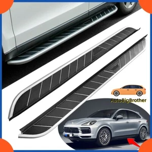 Running Boards Side Steps Nerf Bar Fits for Porsche Cayenne 2018+ 2021 2022 2023 - Picture 1 of 8