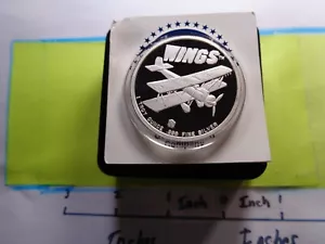 WINGS 1927 ACADEMY AWARD MOVIE 1ST WINNER 75TH ANNIVER 999 SILVER COIN COA 3WG5 - Bild 1 von 5