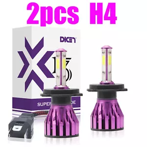 H4 LED Headlight Conversion Kit CREE Bulbs 2200W 280000LM 6000K Hi/Lo Beam 6000K - Picture 1 of 12