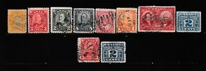CANADIAN Stamps. 8 Used CANADIAN Stamps. Good Condition. Old Canadian Stamps. - Picture 1 of 1