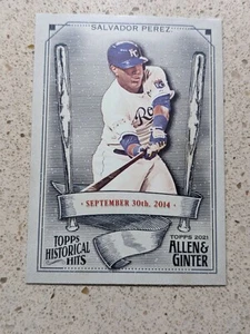 2021 Topps Allen & Ginter #HH-38 Salvador Perez HISTORICAL HITS Royals - Picture 1 of 2