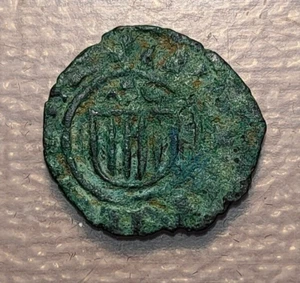 CORONA CATALANO ARAGONESA SICILIA MESSINA JUAN DE ARAGON (1458-1479) DINERO MC - Bild 1 von 2