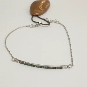 Bracciale tennis uomo con smeraldi oro bianco 18kt - Imagen 1 de 2