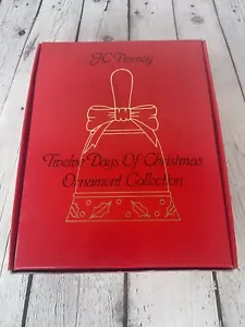 VINTAGE JC PENNEY TWELVE DAYS OF CHRISTMAS ORNAMENT CERAMIC BELLS COLLECTION - Picture 1 of 10
