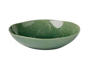 Lenox Holiday Impressions große übergroße Schüssel grüne Kiefernnadel 13,75 Zoll - Bild 1 von 4