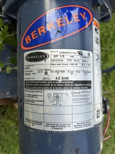 Berkeley S39529, Bomba Centrífuga 1/2 HP, 1 Fase, 115/230 Voltios - Imagen 1 de 1