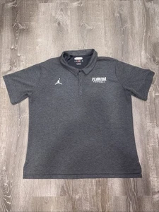 Florida Gators Air Jordan Polo Men's XL Charcoal Pullover Shirt - Picture 1 of 9