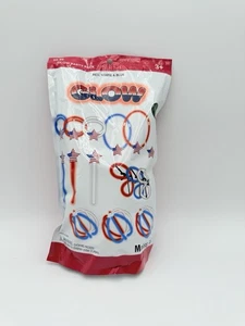 Glow Sticks Red White & Blue USA patriotic, makes 15 Party Pack - Picture 1 of 5