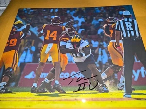 Foto 8x10 firmada por Tre Williams Michigan Wolverines - Imagen 1 de 1