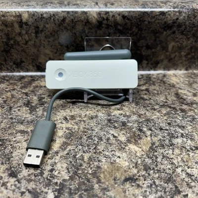 Adaptador de red inalámbrica Xbox 360 blanco probado funcionando USB WiFi Dongle #ML Foto 1 de 3
