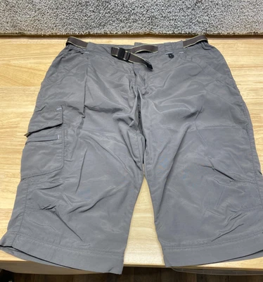 Pantalones Cortos Carga REI Denali Largos 14” Nylon Para Mujer 4 Gris UPF 30 Senderismo Escalada Foto 1 de 4