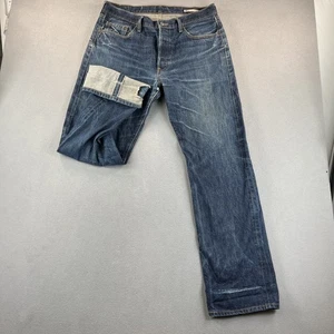 Jeans Levis 501 para hombre 36x34 azul ribete premium desgastado etiqueta recta 36x36 - Imagen 1 de 23
