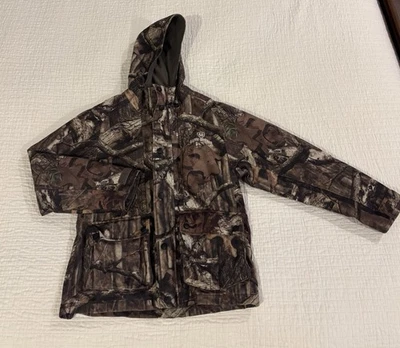 Game Winner Hunting Jacket Youth Medium Camo Hooded Full Zip Break Up Infinity - Image 1 of 4