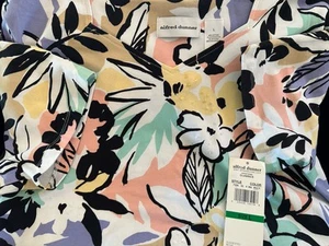 NWT! Alfred Dunner Shirt Sz LARGE Artistic Sequin Women's Short Sleeve Top - Picture 1 of 5