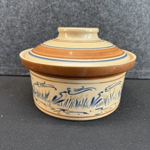 VTG Cedar Swamp Stoneware Humidifier Steamer Pot Cape Cod USA 1.5 QT - Picture 1 of 11