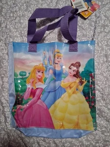 HTF NWT Y2K Disney Princess Sparkle Kids Vinyl Accessory Tote Bag - Picture 1 of 9