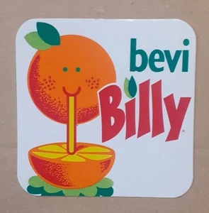 VECCHIO ADESIVO Sticker Autocollant Aufkleber SUCCO ARANCIA BILLY (cm 8 x 8) - Picture 1 of 1