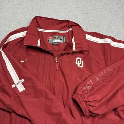 Oklahoma Sooners куртка мужская 2XL XXL Nike команды подлинный обучение ветровка - Изображение 1 из 4