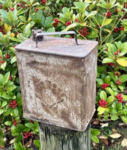 Vintage 1938 SHELL-MEX-BP 2 Gallon Petrol Can In Found Original Condition~prop - Picture 1 of 15