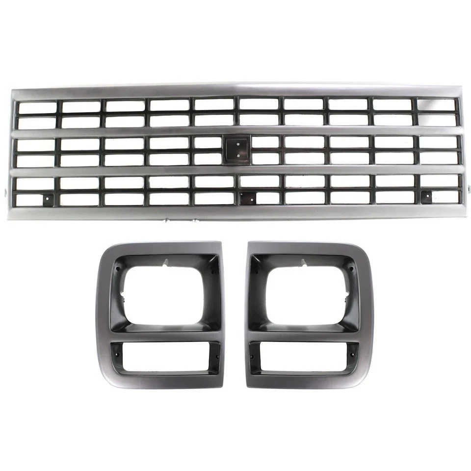 New Front Grille Assembly Kit For 1992-1995 Chevrolet G10/G20 For 92-96 G30/P30 - Imagem 1 de 1