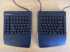 Kinesis Gaming Freestyle Edge Split Mechanical Keyboard KB950-RED + Tenting Kit - Picture 1 of 15