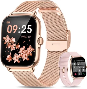Android Smartwatch Damen Bluetooth Anruf Blutdruck Herzfrequenz DE - Bild 1 von 21