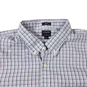 J. Crew Shirt Mens 2XL Plaid Performance Slim Fit Untucked Button Down Colorful - Picture 1 of 7