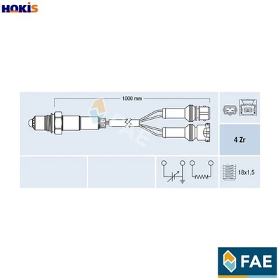 SENSOR LAMBDA 77124 PARA FERRARI 512/TR 348/ts/GTS/tb/GTB FIAT CROMA TIPO 4,9L Foto 1 de 4