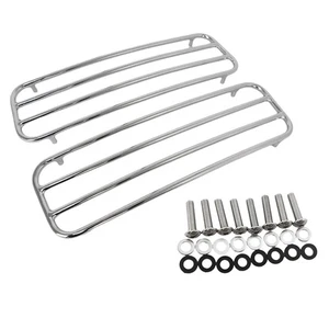 For Touring 1993-2013 1Pair Motorcycle Hard Saddlebags Top Rails Trim Cover - Picture 1 of 9