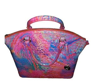 Brahmin große Duxbury Umhängetasche Regenbogen Fisch Melbourne Leder $ 345 Neu mit Etikett - Bild 1 von 4