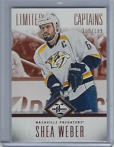 2012-13 Limited Captains #166 Shea Weber 159/199 - Picture 1 of 2