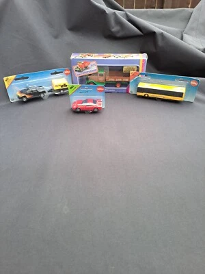 LOTE DE TRABAJO SIKU X4 1643 PICK UP 1631 BUS 0865CRUISER 2521 BLANCO CAMIÓN TODO SELLADO Foto 1 de 4