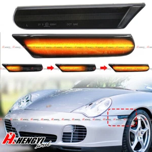For Porsche Dynamic Clear Side Indicator LED Repeater Light 911 996 Boxster 986 - Picture 1 of 4