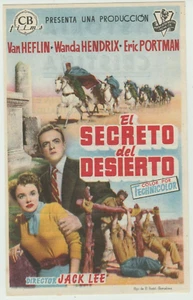 The Golden Mask 1953 Spanish Movie Poster Herald - Van Heflin - Picture 1 of 2