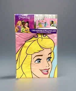 NEW Disney Princess One Reversible Polyester Pillowcase 20in x 30in - Picture 1 of 5