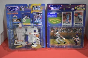 2 DEREK JETER STARTING LINEUP CLASSIC DOUBLES: 1998 w/ Ordonez; 2000 w/ Piazza - Picture 1 of 3