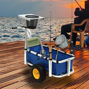 Bollerwagen Faltbar Wagen Garten Strand Utility Outdoor Camping Sport Schwarz - Bild 1 von 16