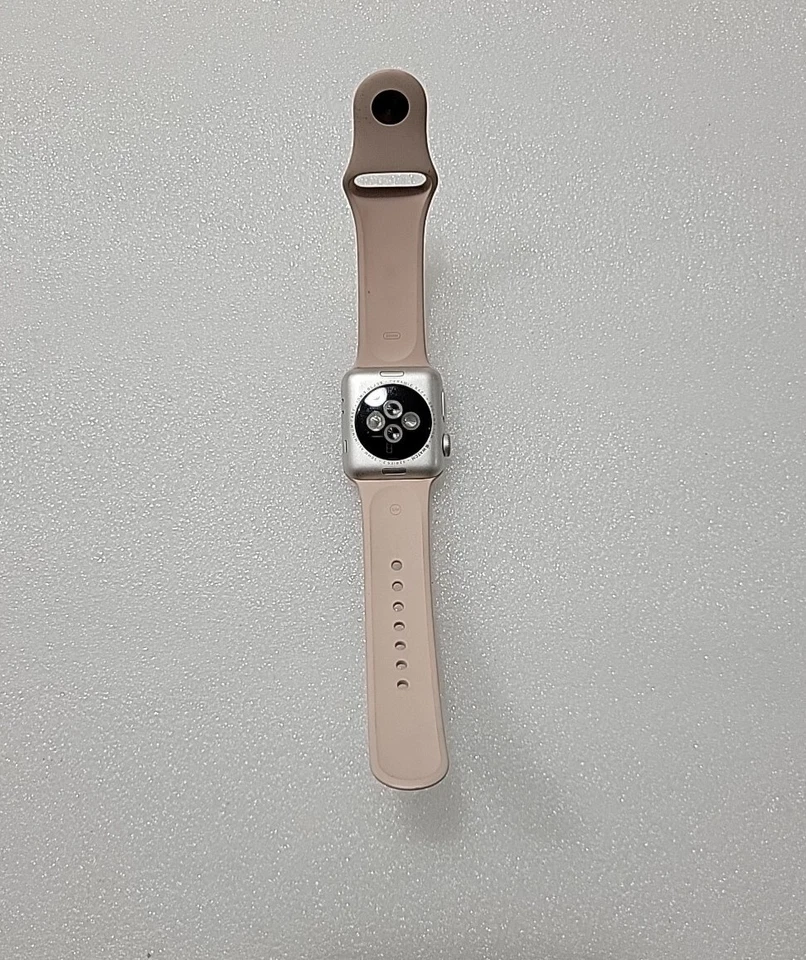 Reloj inteligente Apple Watch Series 2 38 mm estuche de aluminio plateado sin probar para piezas  Foto 1 de 4