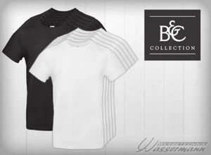 10 B&C #E190 T-Shirts in weiss und schwarz, S-5XL - Bild 1 von 3
