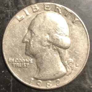 1982-D Quarter With Errors. (In Cod We Trust) and Filled Mint Mark. - Picture 1 of 4