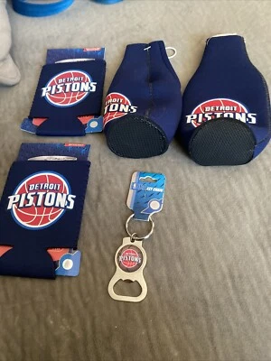 Detroit Pistons Llavero Abridor de Botellas Cubiertas de Botellas Lote de 5 Piezas Nuevo Foto 1 de 4
