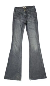 Women’s Judy Blue 8351 Flare Bellbottom Jeans Distressed Hem Size 1/25 USA Low - Picture 1 of 10