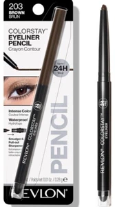 REVLON COLORSTAY EYELINER CRAYON SMUDGER & PULL OUT SHARPENER #203 Brown - Picture 1 of 3