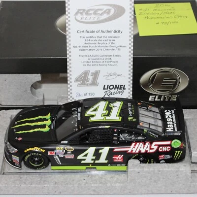 KURT BUSCH 2016 ELITE #41 MONSTER ENERGY/HAAS CHEVY SS/150 ¡MEGA RARO! Foto 1 de 4
